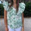 Summer Toile Top- Green