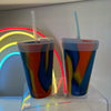 16oz Orange Multi Silipint Cup