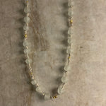 Leather Knotted Recycled Glass Necklace