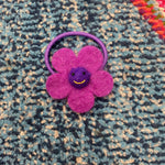 Flower Hair Ties- Smiley