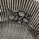 Quilted Tote Bag- Black & White