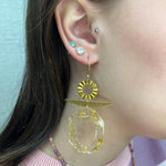 Octagon Acrylic Earrings