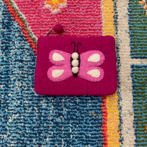 Felt Coin Purse- Butterfly