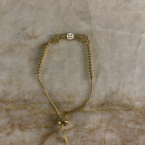 Smiley Bolo Bracelet