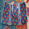 Quilted Tote Bag- Navy Floral