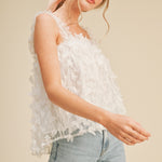 Butterfly Tank - White
