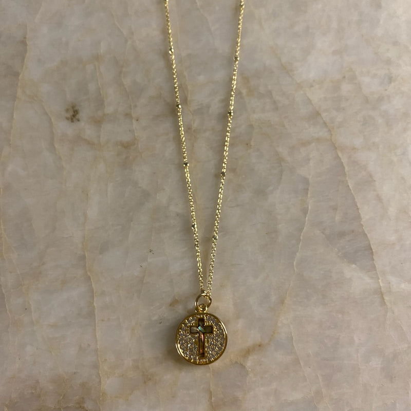 Shell Cross Necklace