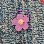 Flower Hair Ties- Smiley