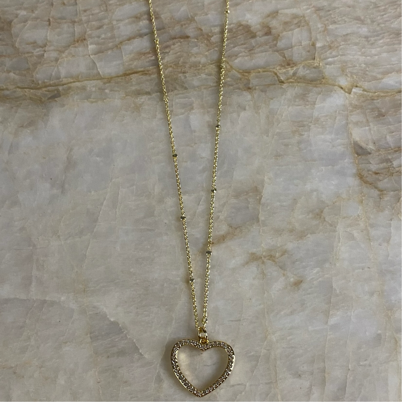 Open Heart Necklace