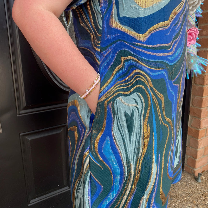 Marble Dress - Royal Mix