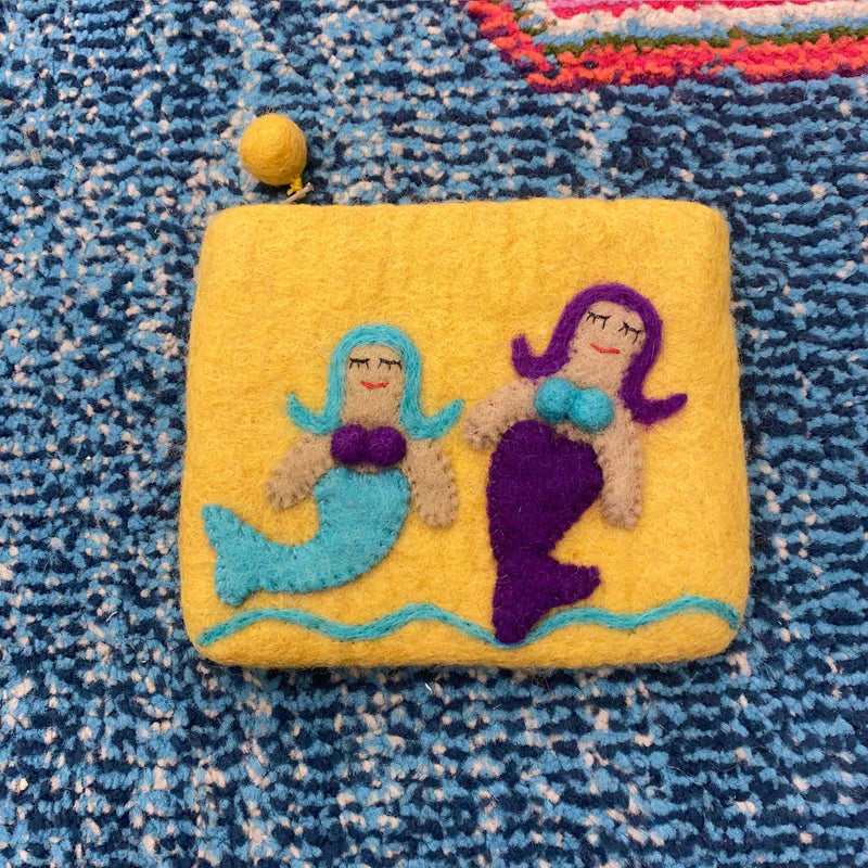 Felt Coin Purse- Mermaid