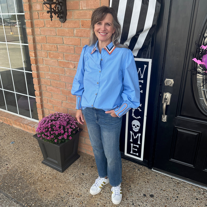 Darcy Blouse - Blue