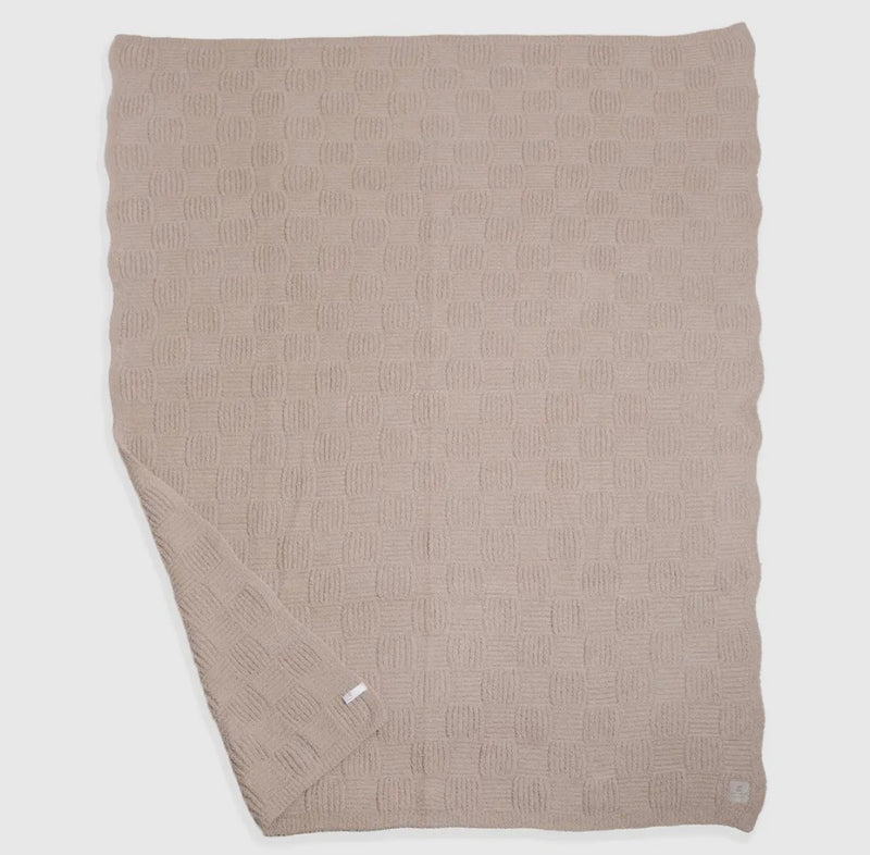 Beige Knitted Comfy Lux Blanket