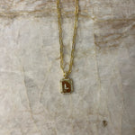 Initial Tile Necklace