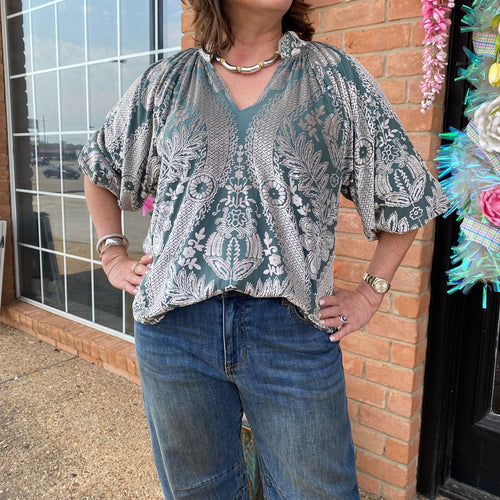 Julia Blouse- Sage