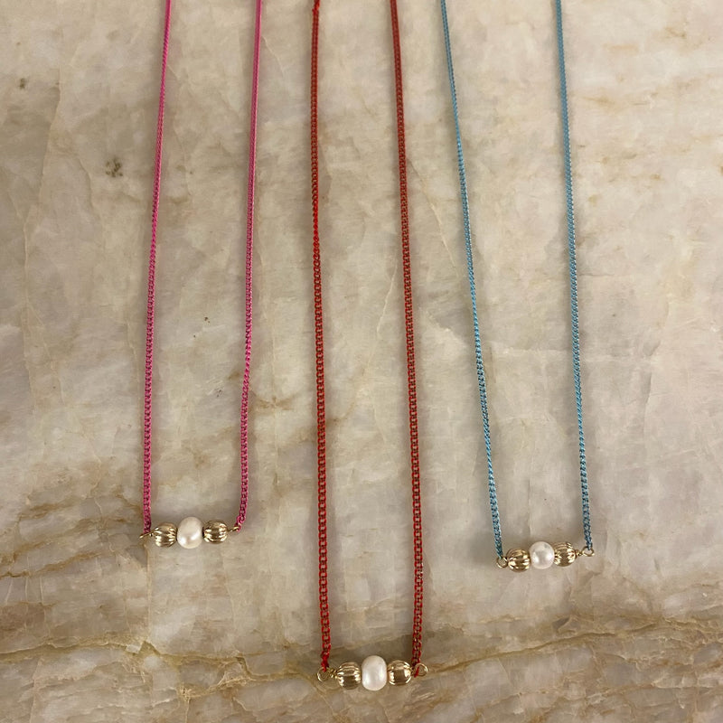 Shimmer Pearl Necklace