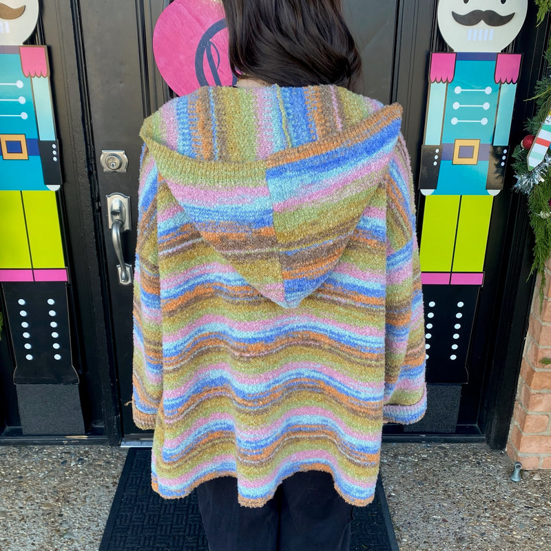 Multicolor Knitted Cardigan