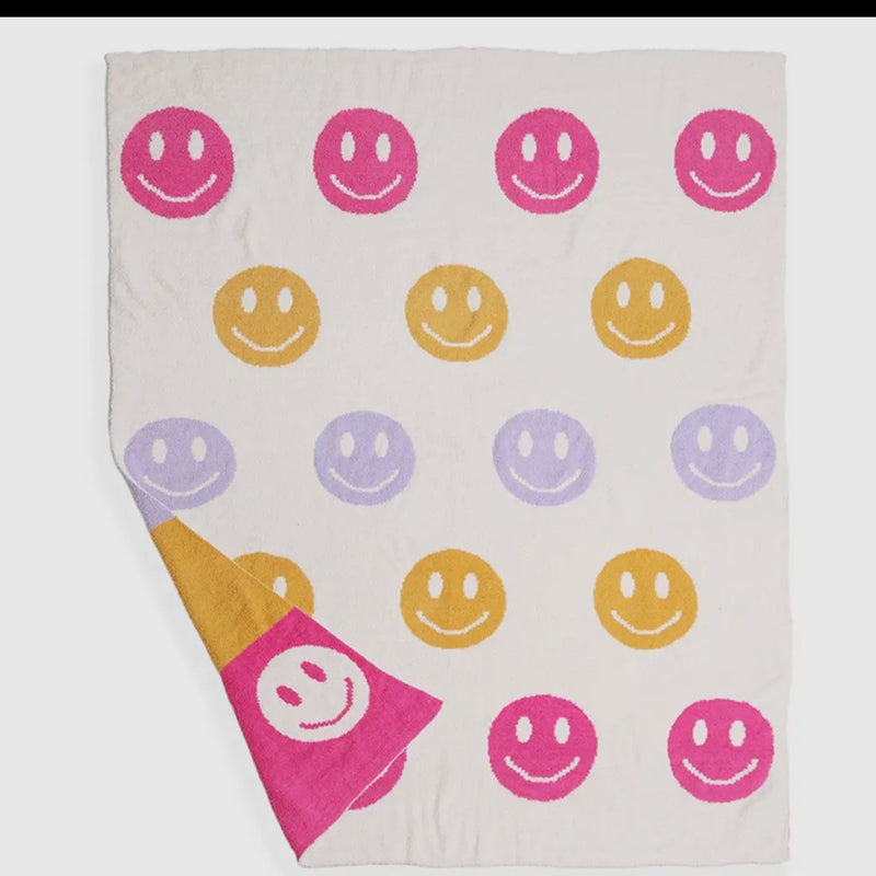 Multicolor Smiley Comfy Lux Blanket