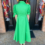 Cinched Maxi Dress- Green