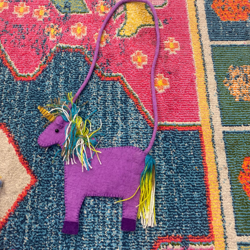 Kids Felt Purse- Unicorn