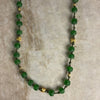 Leather Knotted Recycled Glass Necklace