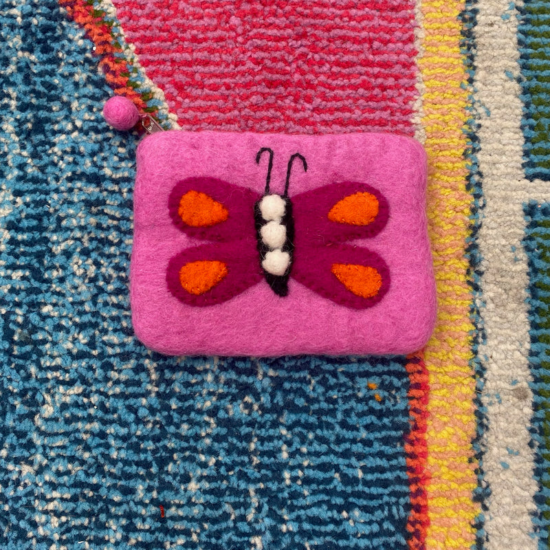 Felt Coin Purse- Butterfly