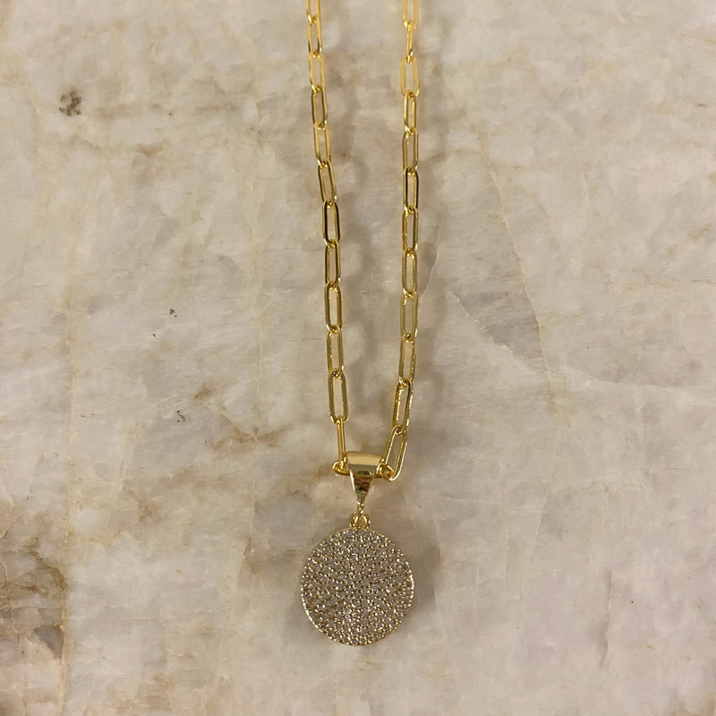 Pavé Drop Necklace