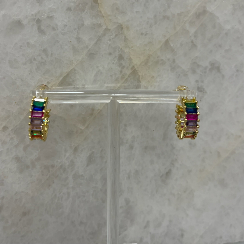 On Holiday Huggie Earrings