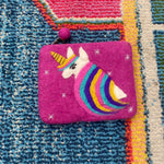 Felt Coin Purse- Unicorn