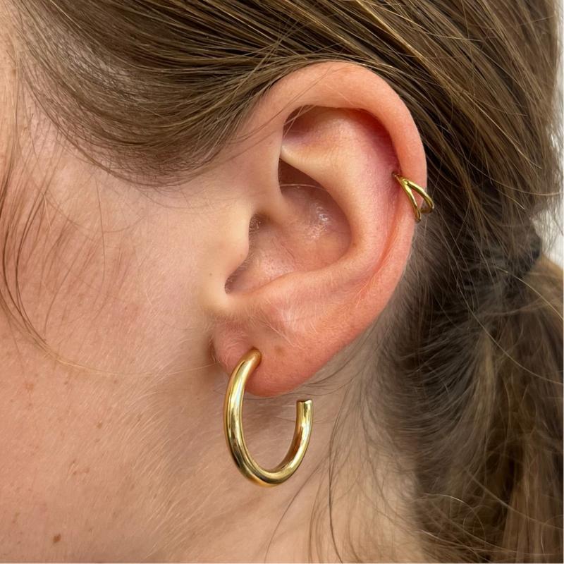 Large Gold Hoops