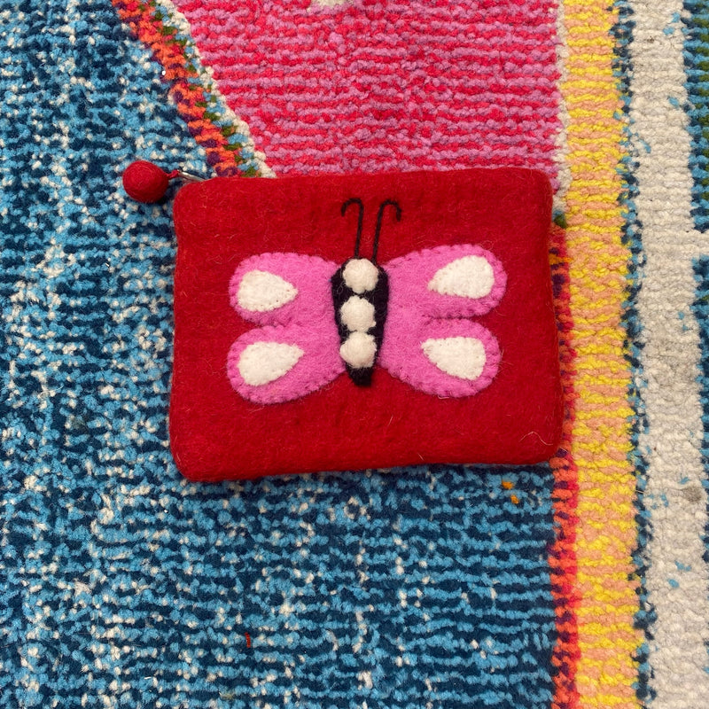 Felt Coin Purse- Butterfly