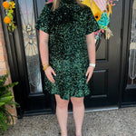 The Emerald Sequin Dress