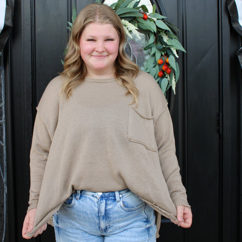 Everyday Basic Sweater - Tan