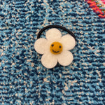 Flower Hair Ties- Smiley