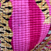 Quilted Tote Bag - Pink Stripe Tiger - Damaged (Loose Threading/Blue Spots)