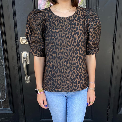 Classy Cheetah Blouse