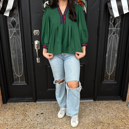 Quinn Blouse - Green