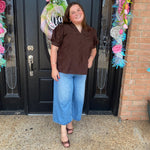 Donna Blouse- Brown
