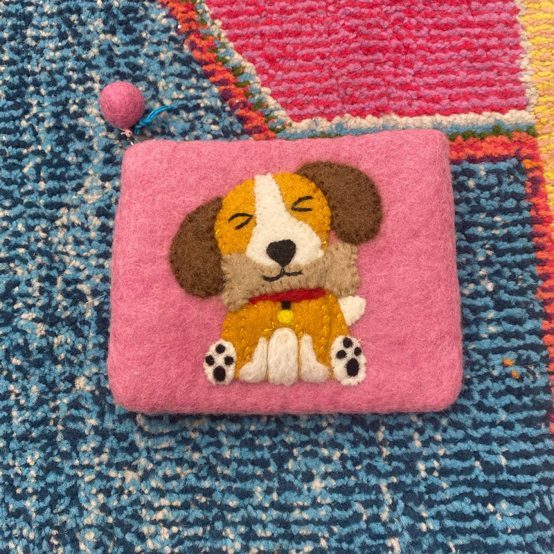 Felt Coin Purse- Dog