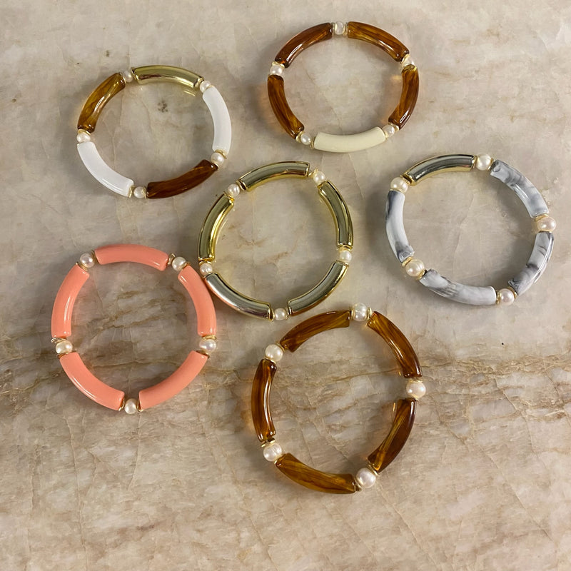 Mini Mac Bracelet with Pearls