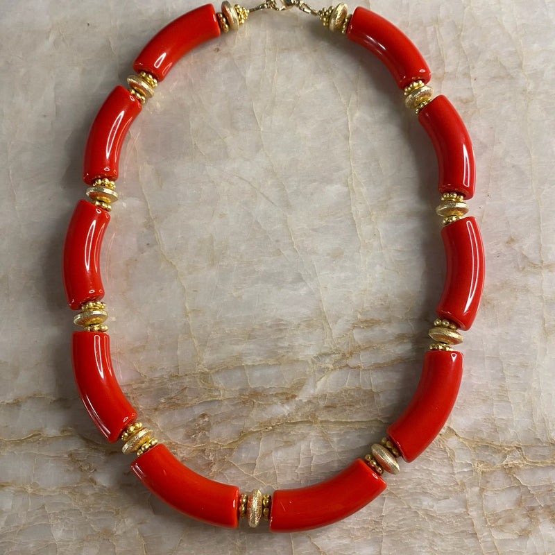 Mac Necklace- Red