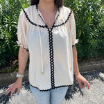 The Lola Blouse- Cream