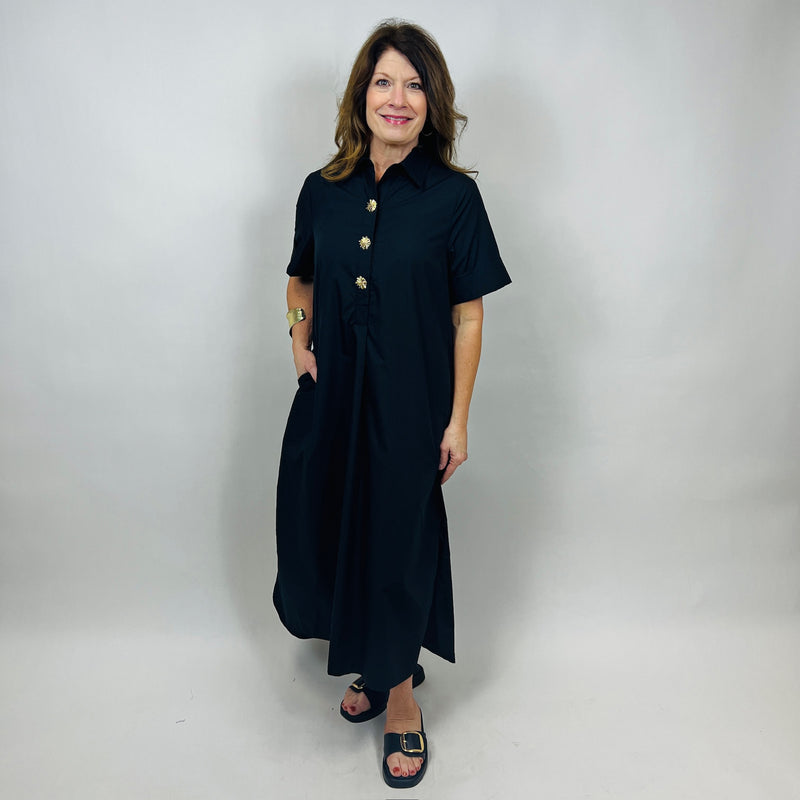 Colleen Dress- Black – Lauren Ferrell Designs