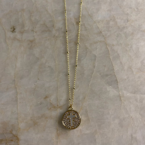 Shell Cross Necklace