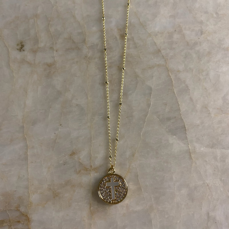 Shell Cross Necklace