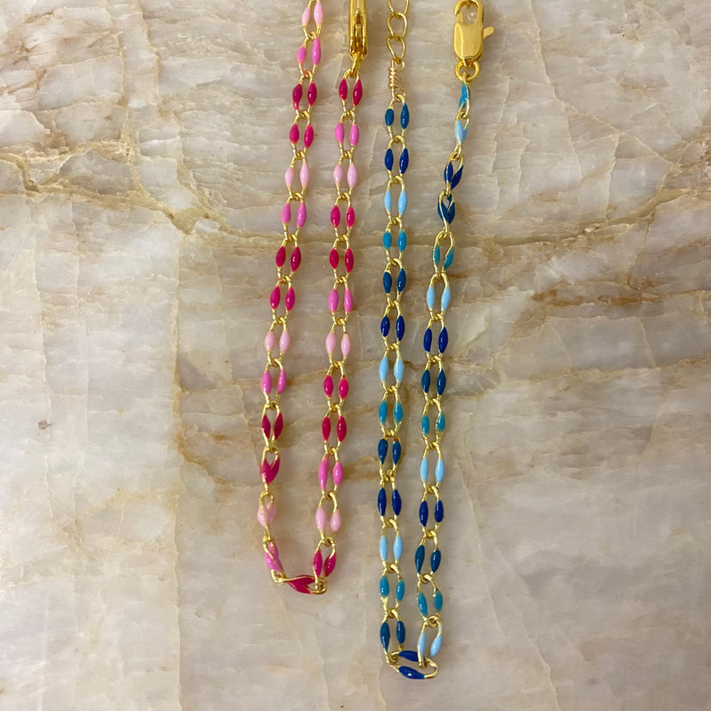 Colored Enamel Bracelets