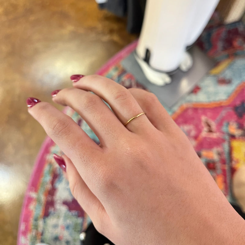 Simple Pavé Gold Filled Ring