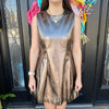 Metallic Sleeveless Dress- Silver