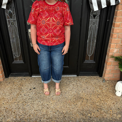 Elisabeth Blouse- Red