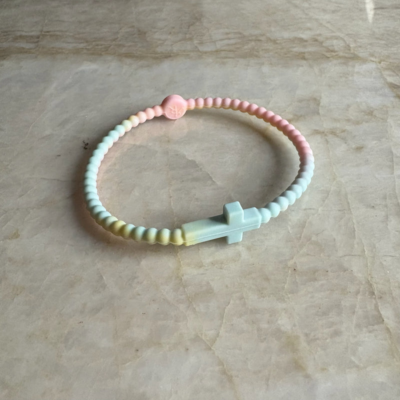 Silicone Jesus Bracelets- Pastel